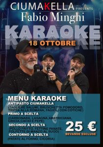 Musica con Karaoke di Fabio Minghi - Ristorante a Roma Garbatella in via Alessandro Cialdi 35