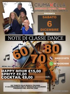 Note di Classe con musica anni 70 80 e 90 - Sabato 22 Novembre